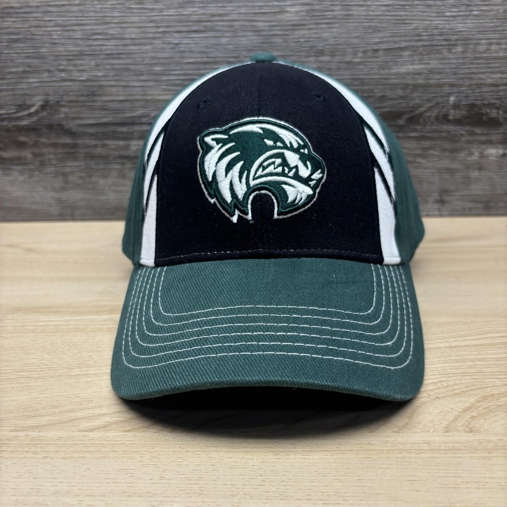 Utah Valley Wolverines Hat Cap Strap Back Mens Green Black NCAA Baseball UVU
